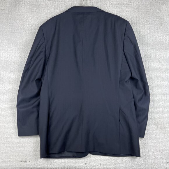 Canali x Harry Rosen Blazer Mens 54R Dark Black / Blue Wool Italy Made - Picture 13 of 16